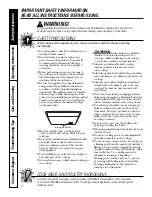 Preview for 2 page of GE PP975SMSS Owner'S Manual