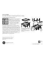 GE PP975WMWW - Profile 36" CleanDesign Electric Cooktop Dimensions And Installation Information preview