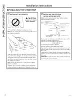 Preview for 20 page of GE PP9830 Owner'S Manual & Installation Instructions