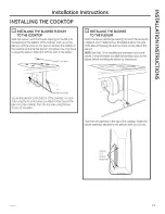 Preview for 21 page of GE PP9830 Owner'S Manual & Installation Instructions