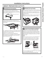 Preview for 17 page of GE PP9830 Owners Manual And Installation Manual