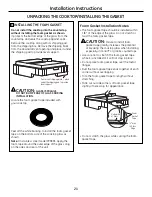 Предварительный просмотр 21 страницы GE PP989 Owner'S Manual & Installation Instructions