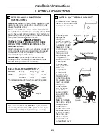 Предварительный просмотр 25 страницы GE PP989 Owner'S Manual & Installation Instructions