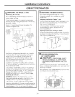 Preview for 14 page of GE PP989 Owner'S Manual And Installation Instructions