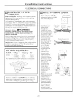 Предварительный просмотр 23 страницы GE PP989 Owner'S Manual And Installation Instructions