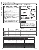 Предварительный просмотр 4 страницы GE PRC13XHH Series Owner'S Manual