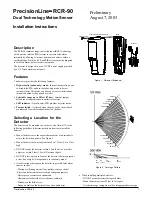 GE PrecisionLine RCR-90 Installation Instructions предпросмотр