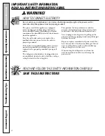 Preview for 4 page of GE Profile 200D8074P009 Owner'S Manual