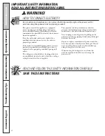 Preview for 4 page of GE Profile 200D8074P017 Owners And Installation Manual