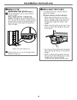 Preview for 27 page of GE Profile 200D8074P017 Owners And Installation Manual