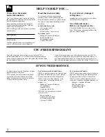 Preview for 2 page of GE Profile 24 CustomStyle Use And Care & Installation Manual