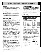 Preview for 15 page of GE Profile 24 CustomStyle Use And Care & Installation Manual