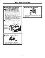 Preview for 21 page of GE Profile 26 Series Owner'S Manual And Installation Instructions