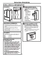 Preview for 52 page of GE Profile 26 Series Owner'S Manual And Installation Instructions