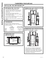 Preview for 26 page of GE Profile 27 Series Owner'S Manual & Installation Instructions