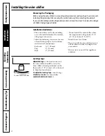 Preview for 4 page of GE Profile 3504502P327 Owner'S Manual And Installation