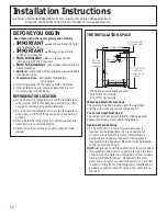 Preview for 16 page of GE Profile 42 Owner'S Manual And Installation Instructions