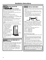 Предварительный просмотр 20 страницы GE Profile 42 Owner'S Manual And Installation Instructions