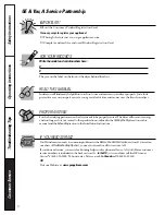 Preview for 2 page of GE Profile 465 Owner'S Manual