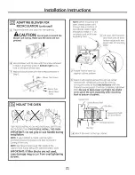 Preview for 21 page of GE Profile Advantium PSA1200 Installation Instructions Manual