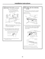 Preview for 22 page of GE Profile Advantium PSA1200 Installation Instructions Manual