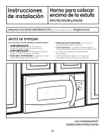 Preview for 25 page of GE Profile Advantium PSA1200 Installation Instructions Manual