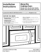 GE Profile Advantium PSA1201 Installation Instructions Manual preview