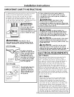 Preview for 3 page of GE Profile Advantium PSA1201 Installation Instructions Manual