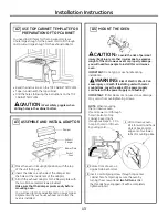 Preview for 13 page of GE Profile Advantium PSA1201 Installation Instructions Manual