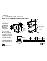 Preview for 1 page of GE Profile Advantium PSB1201NSS Dimensions And Installation Information