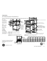 GE Profile Advantium PSB2200NBB Dimension Manual preview