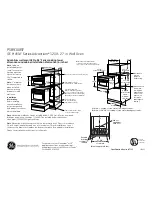 GE Profile Advantium PSB9100SF Dimension Manual preview