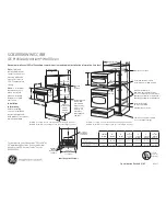 Предварительный просмотр 1 страницы GE Profile Advantium SCB1000K Dimensions