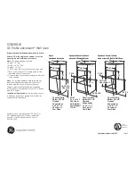 Preview for 2 page of GE PROFILE ADVANTIUM SCB2001K Dimensions And Installation Information