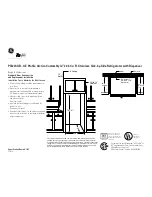 Preview for 2 page of GE Profile Arctica CustomStyle PSI23SGRSV Dimension Manual