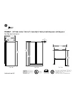 Preview for 1 page of GE Profile Arctica PSH23NGP Dimension Manual