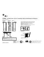 Preview for 4 page of GE Profile Arctica PSH23NGP Dimension Manual