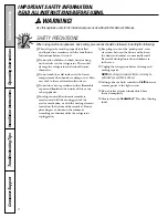 Preview for 2 page of GE Profile Arctica PSS27NGP Owner'S Manual And Installation