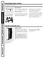 Preview for 12 page of GE Profile CustomStyle 24 Series Owner'S Manual