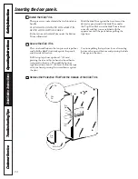 Preview for 24 page of GE Profile CustomStyle 24 Series Owner'S Manual