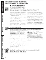 Preview for 42 page of GE Profile CustomStyle 24 Series Owner'S Manual