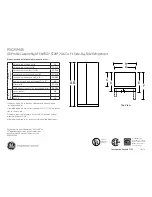 Preview for 1 page of GE Profile CustomStyle ENERGY STAR PSC25MGS Dimensions And Installation Information