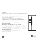 Preview for 3 page of GE Profile CustomStyle ENERGY STAR PSC25MGS Dimensions And Installation Information