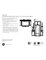 Preview for 2 page of GE Profile CustomStyle ENERGY STAR PSH23PGS Dimensions And Installation Information