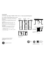 Preview for 3 page of GE Profile CustomStyle ENERGY STAR PSH23PGS Dimensions And Installation Information