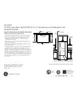 Preview for 2 page of GE Profile CustomStyle PSC23PSTSS Dimensions And Installation Information