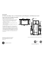 Preview for 2 page of GE Profile CustomStyle PSC23SHTSS Dimension Manual