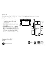 Preview for 2 page of GE Profile CustomStyle PSC25MGT Dimensions And Installation Information