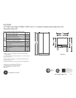 Preview for 1 page of GE Profile CustomStyle PSC25NSTSS Dimensions And Installation Information