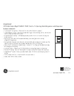 Preview for 3 page of GE Profile CustomStyle PSH25MGT Dimensions And Installation Information